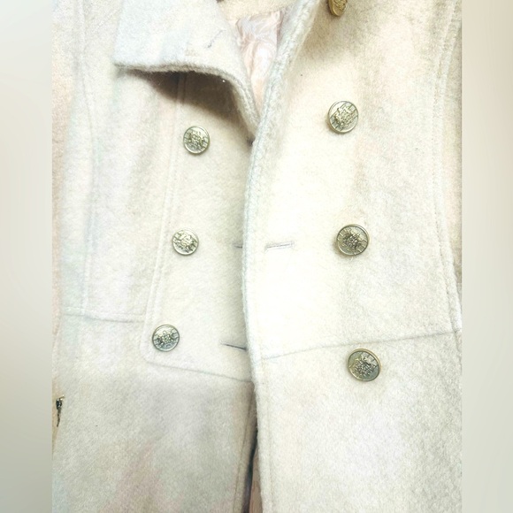 Guess Los Angeles 1981 Women Vintage Wool Blend Light Beige Jacket/Coat size M - Picture 3 of 7